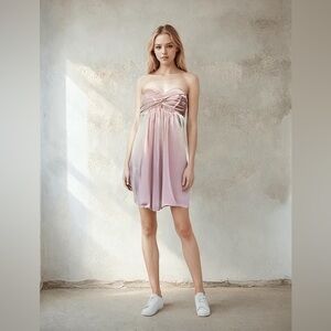 🆕 BCBG Strapless Bow in the Back Cocktail Dress💗